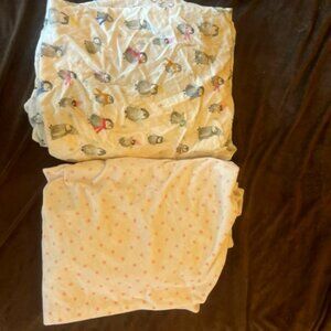 Pottery Barn Kids crib/toddler bed fitted sheets- ($15 each or $25 for both)